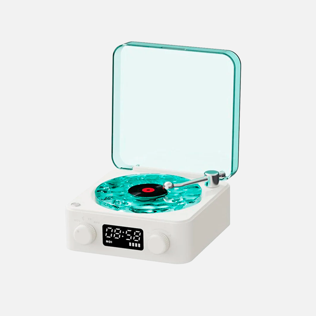 Reloj Altavoz Retro Luz Ambiente