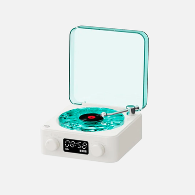 Reloj Altavoz Retro Luz Ambiente