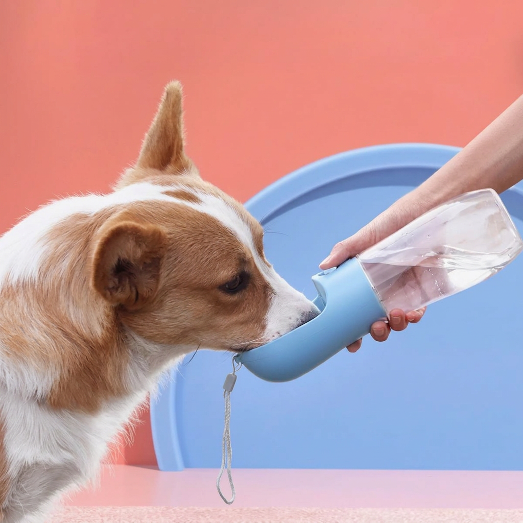 Botella Portátil de Agua para Perros
