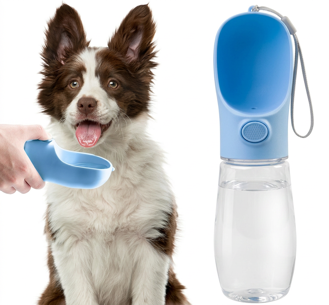 Botella Portátil de Agua para Perros