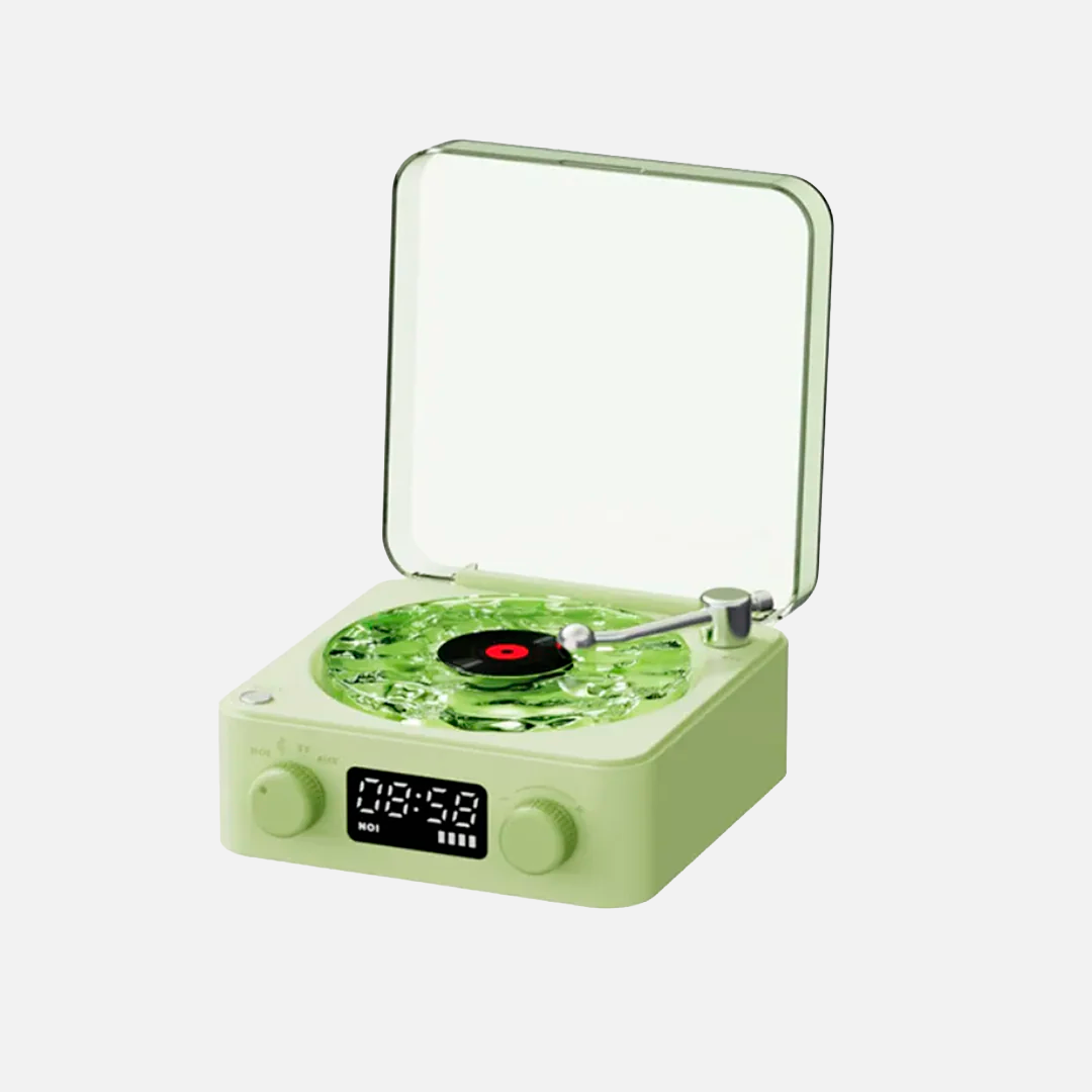 Reloj Altavoz Retro Luz Ambiente