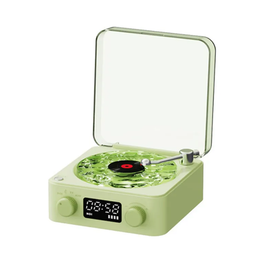 🎵 Reloj Altavoz Retro Luz Ambiente